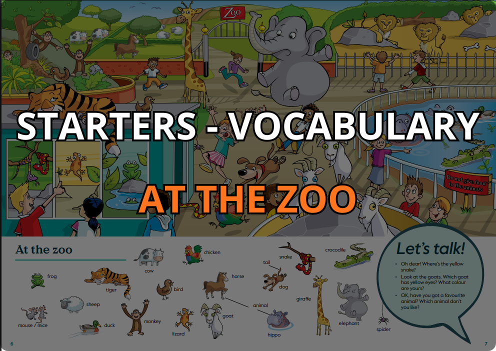 Games tương tác các từ vựng chủ đề Animals - trình độ Starters